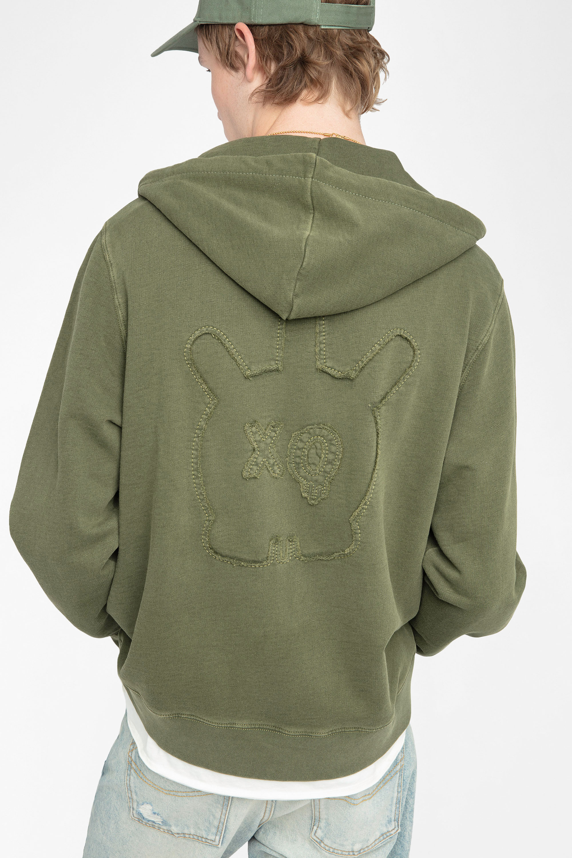 Alex Skull Zip-Up Cardigan